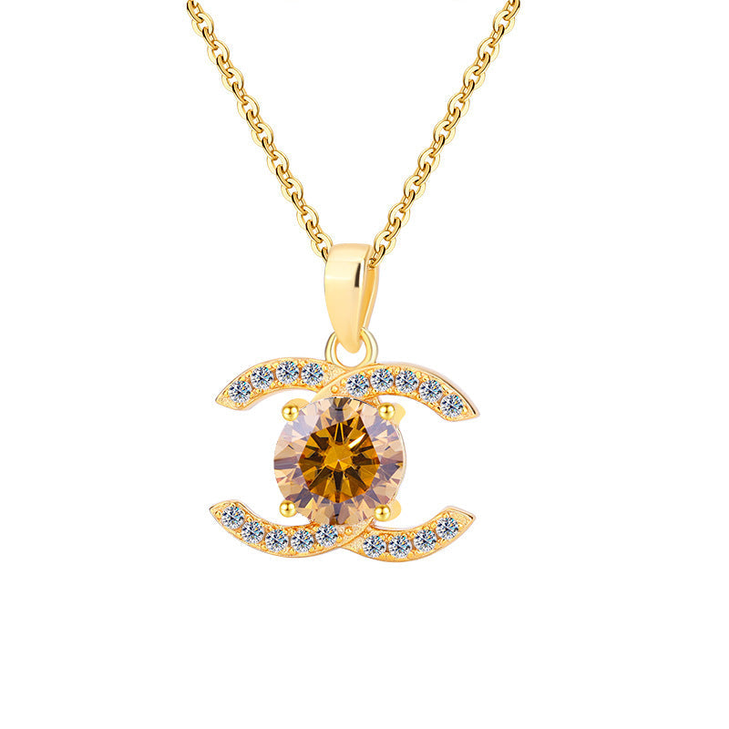 Chanel Colored Moissanite Necklace