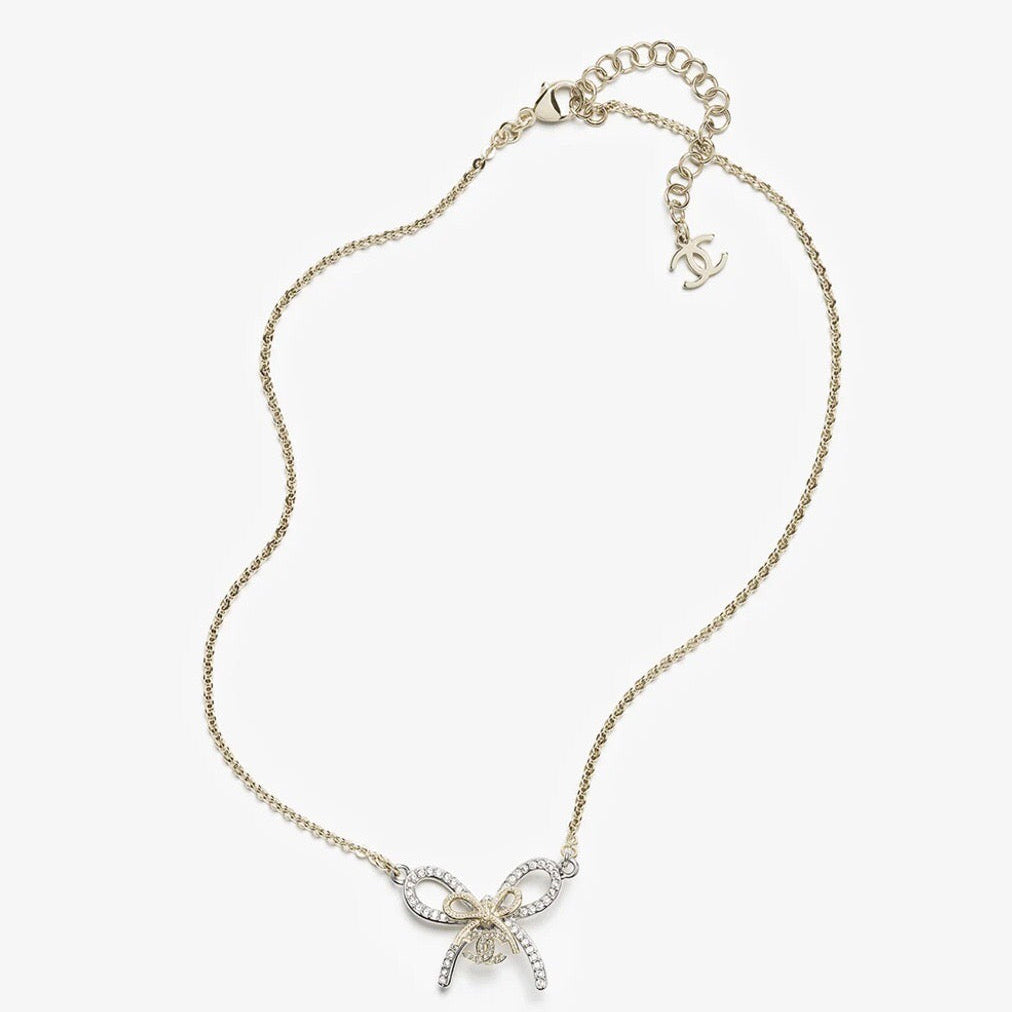 Chanel Double Knot Necklace Bracelet Earrings