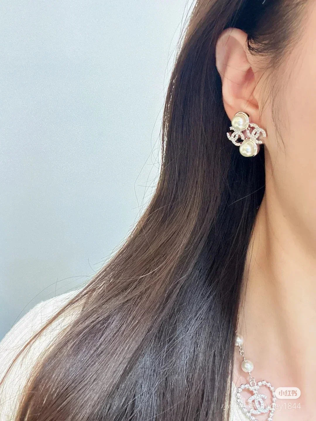 Chanel Pearl Earrings