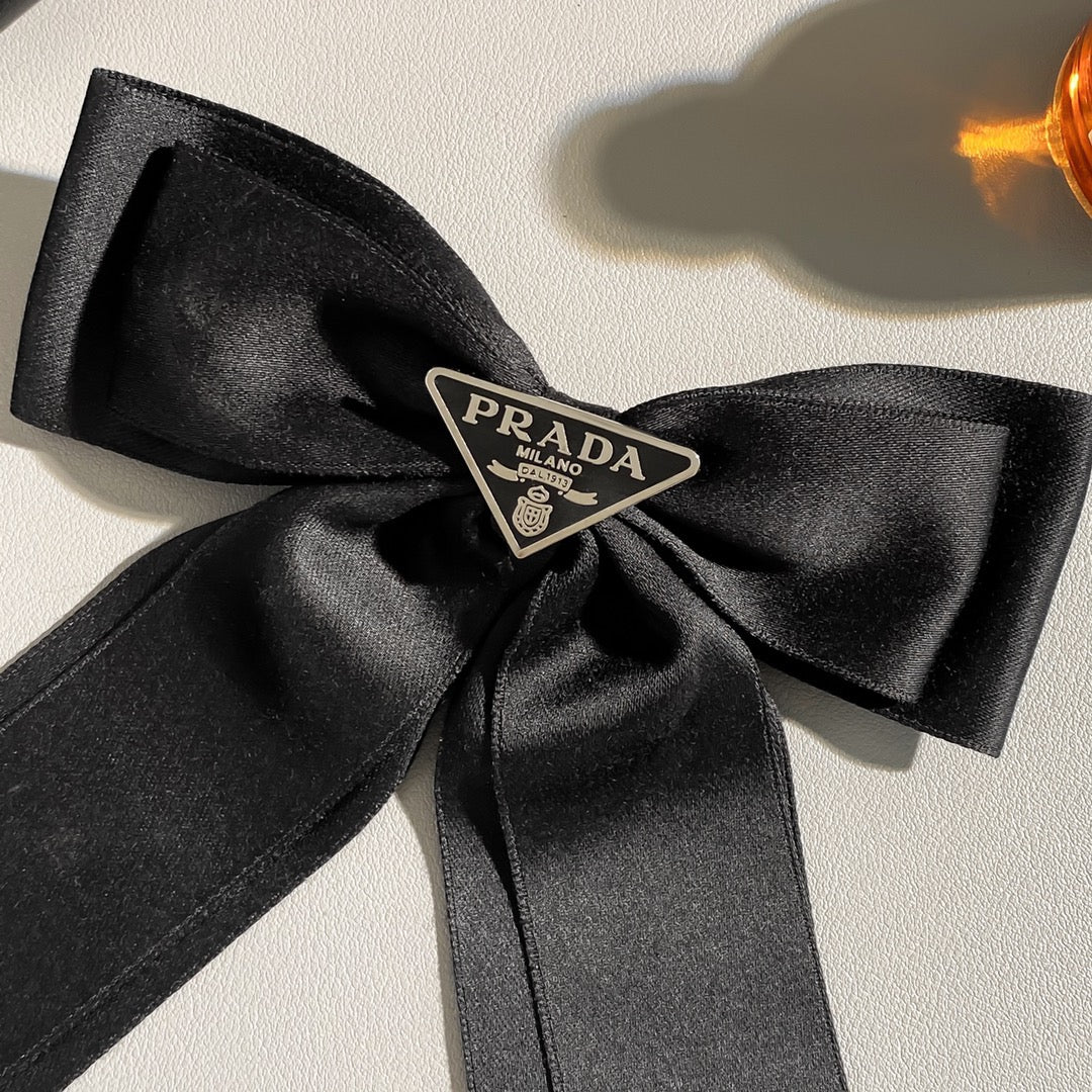 Prada Bow Tie Hair Clip