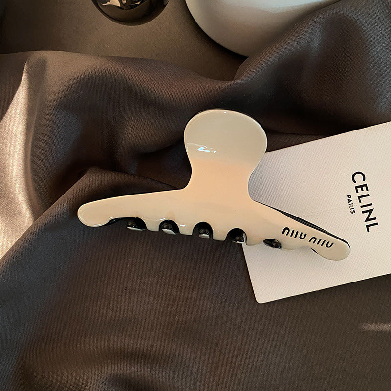 Miu Miu Black White Hair Claw