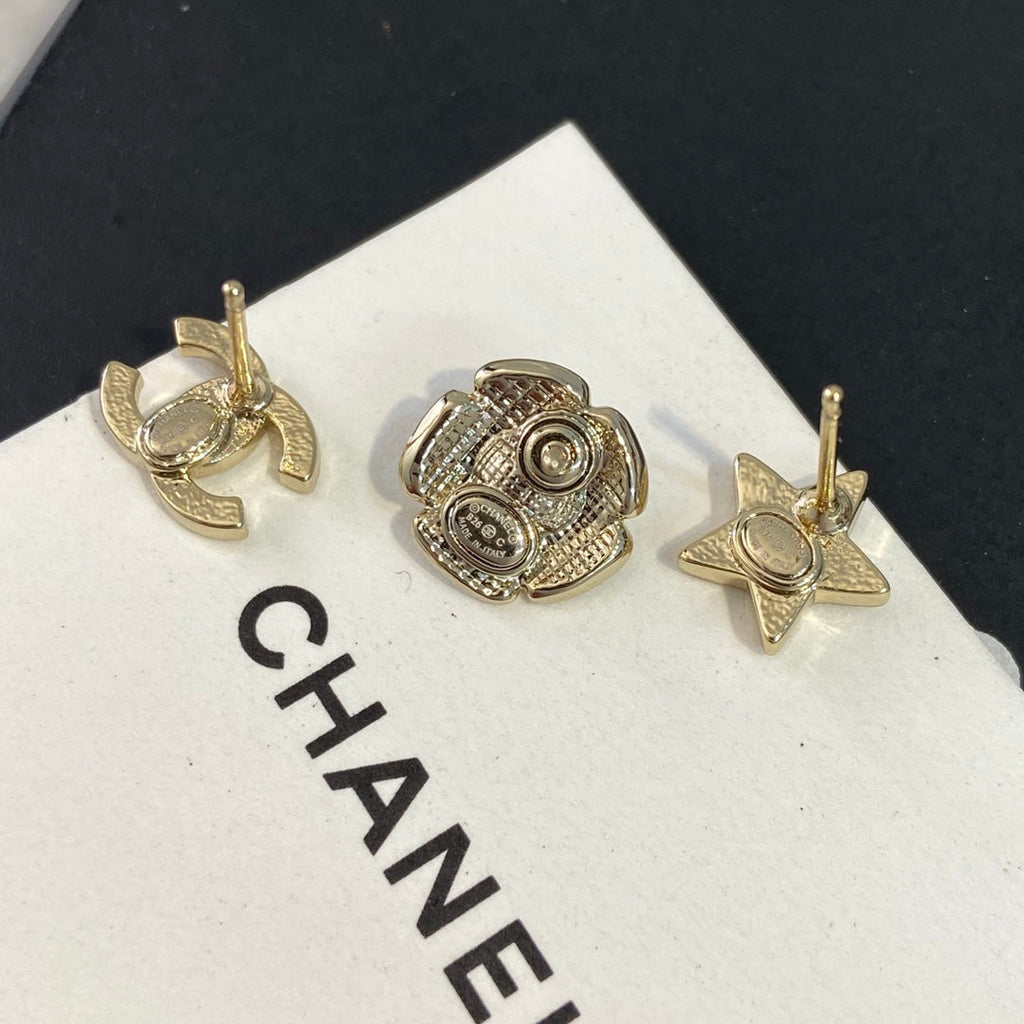 Chanel Three Earring Set