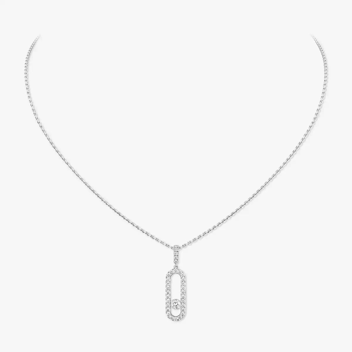 Messika Move Uno Pavé LM Diamond Necklace